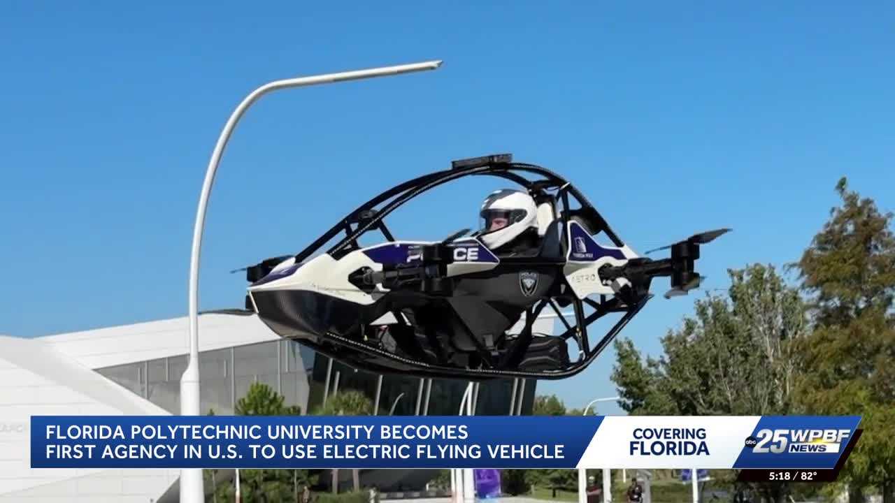 Florida Polytechnic University develops electric flying vehicle for police emergencies — WPBF West Palm Beach, Plano Community news