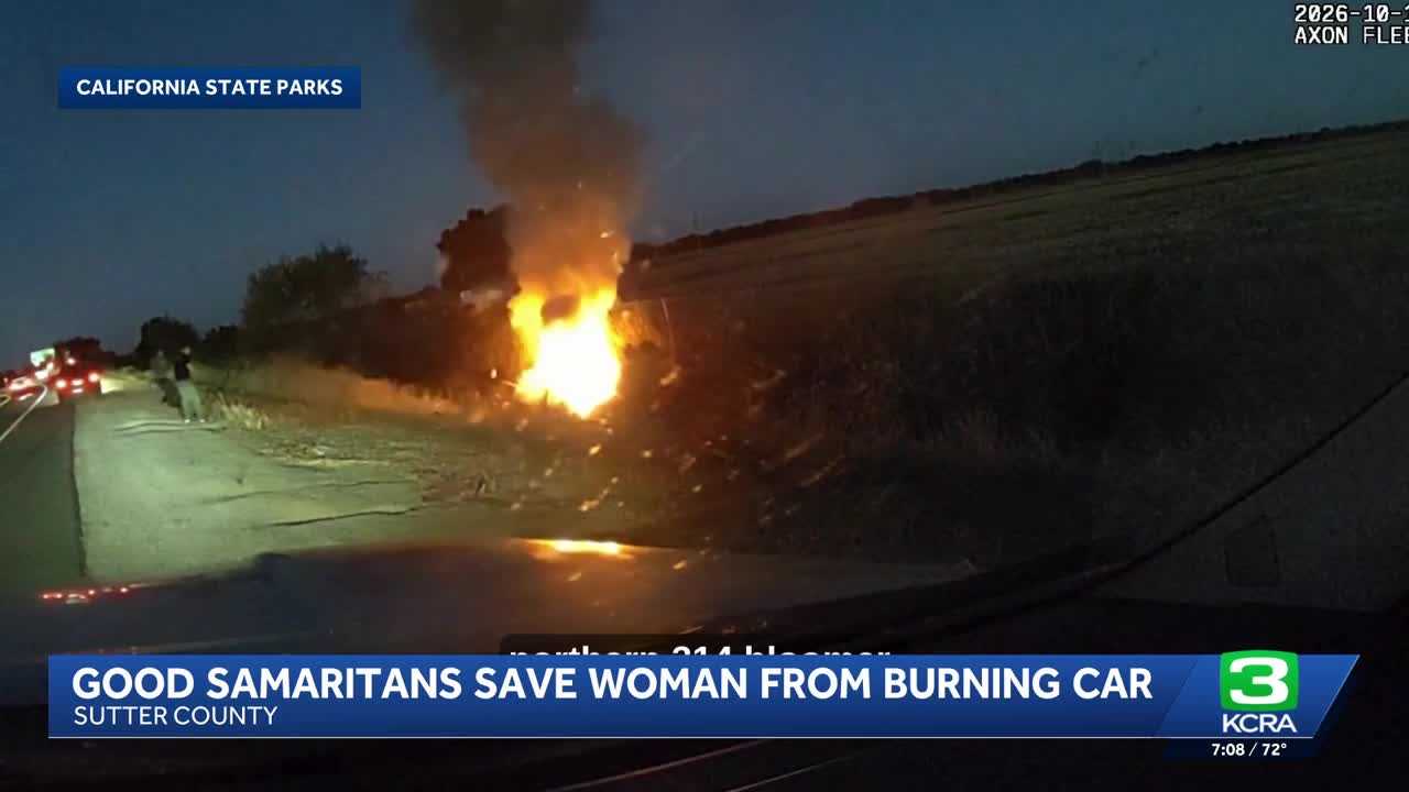 Officers rescue woman from burning car — WISN 12 Milwaukee, Plano Community news