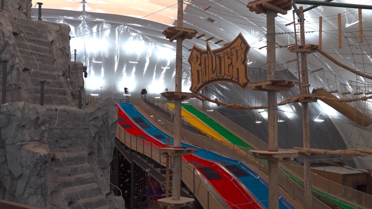 Families enjoying activities at Bolder Adventure Park