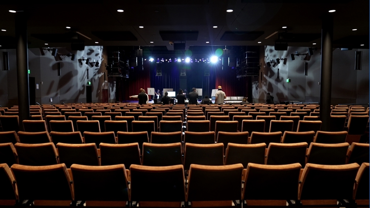 Historic Forest Theater in South Dallas lights up for reopening.